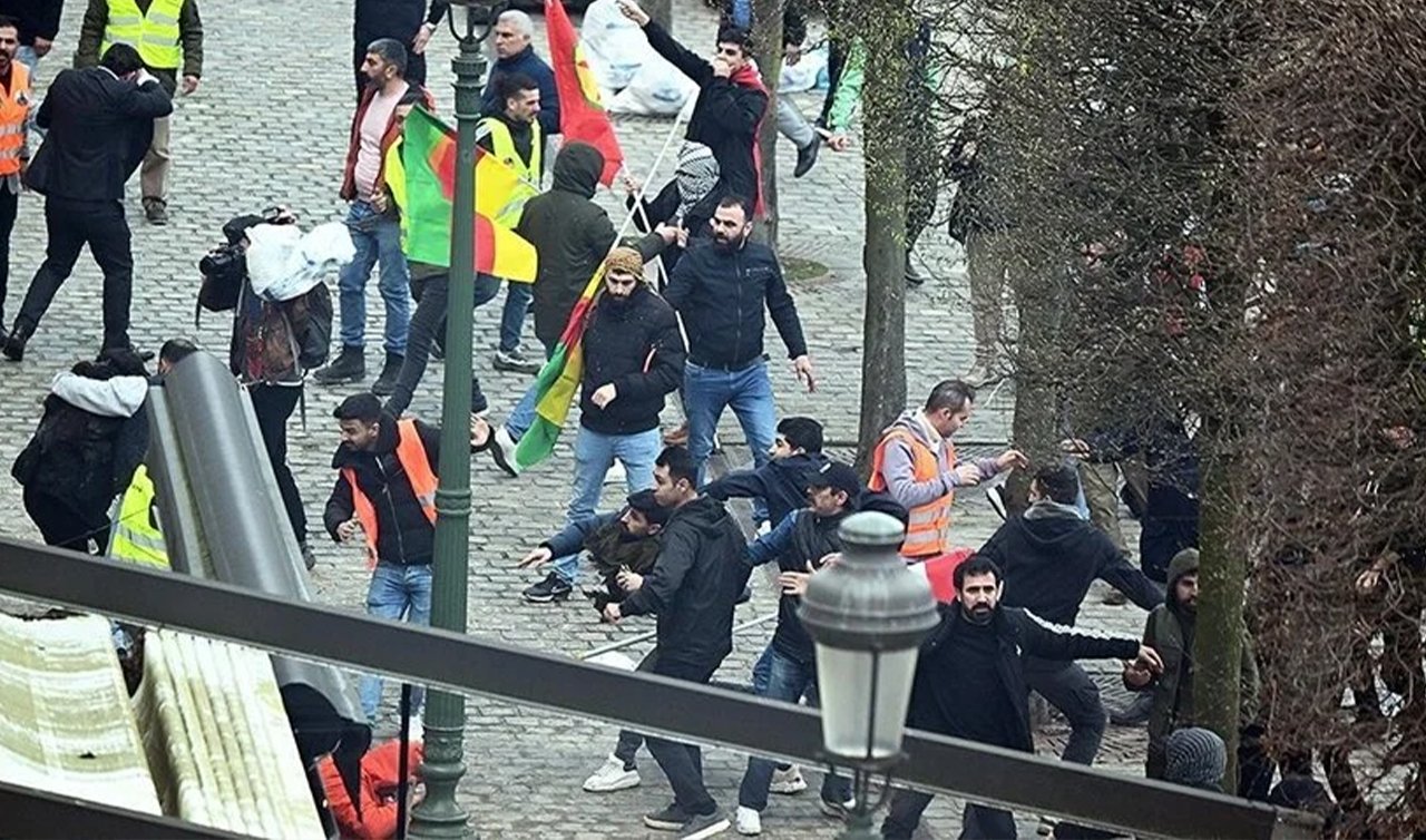  Terör örgütü PKK yandaşları Belçika’da Türklere ait iş yerleri, dernek ve evlere saldırdılar