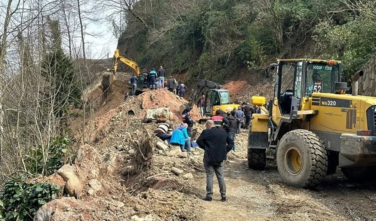 Trabzon’da toprak kayması meydana geldi! 3 işçi öldü!