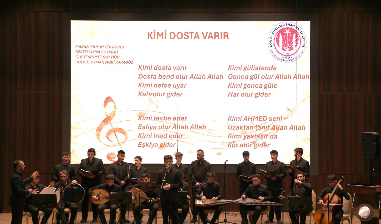 Liseli öğrenciler Konyalılara eşsiz bir müzik ziyafeti sundu