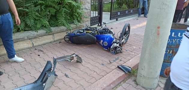  Konya'da otomobille çarpışan motosiklet sürücüsü hayatını kaybetti