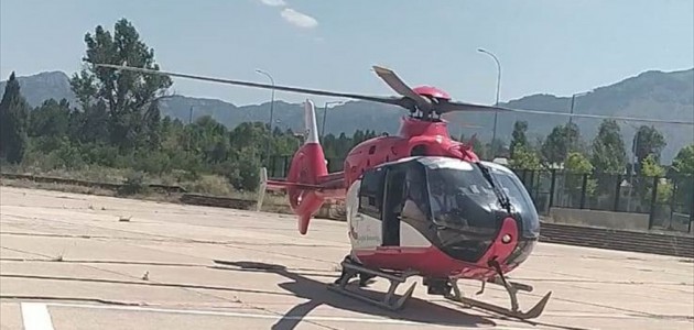  Ambulans Helikopter Bir Can Kurtarmak İçin Havalandı