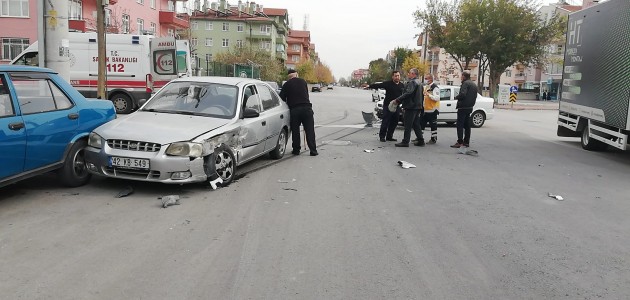  Karatay'da trafik kazası  
