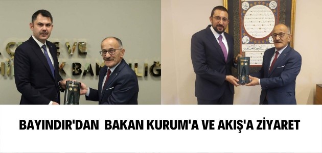  Adil Bayındır, Çevre Şehircilik ve İklim Değişikliği Bakanı Murat Kurum'u ziyaret etti