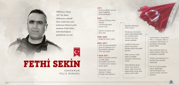  Kahraman polis Memuru Fethi Sekin, şehadetinin 5.yılında anılıyor 