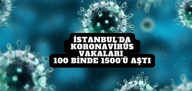  İstanbul'da koronavirüs vakaları 100 binde 1500'ü aştı