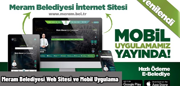  Meram Belediyesi Web Sitesi ve Mobil Uygulama