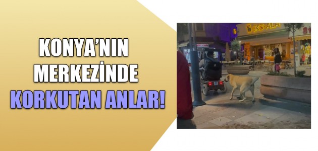  KONYA’NIN MERKEZİNDE KORKUTAN ANLAR!