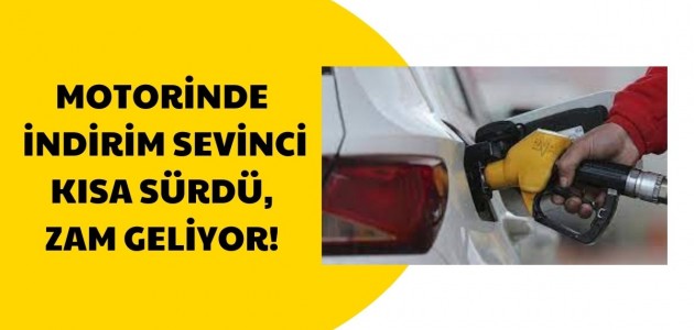  Motorinde indirim sevinci kısa sürdü, zam geliyor