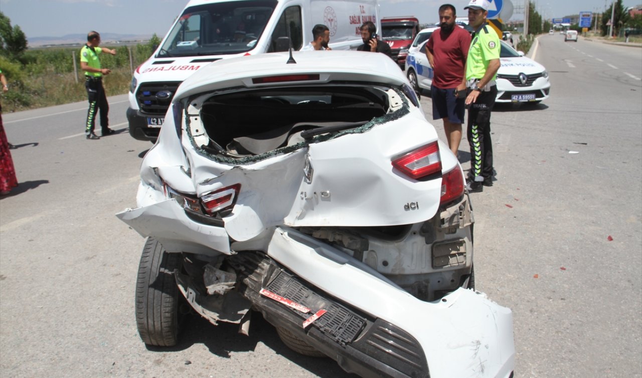 Konya’da 3 araç zincirleme trafik kazasına karıştı!