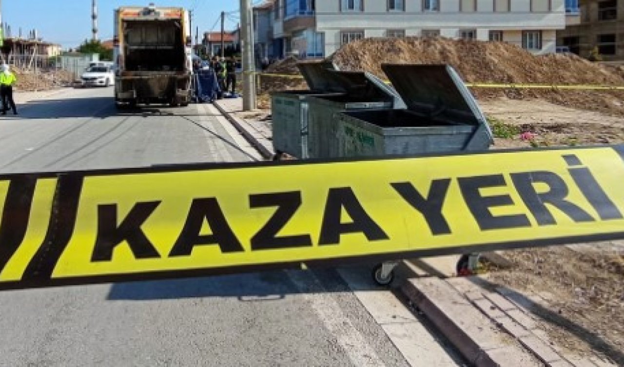  Konya’da feci kaza!  Çöp kamyonunun çarptığı bisikletli çocuk öldü