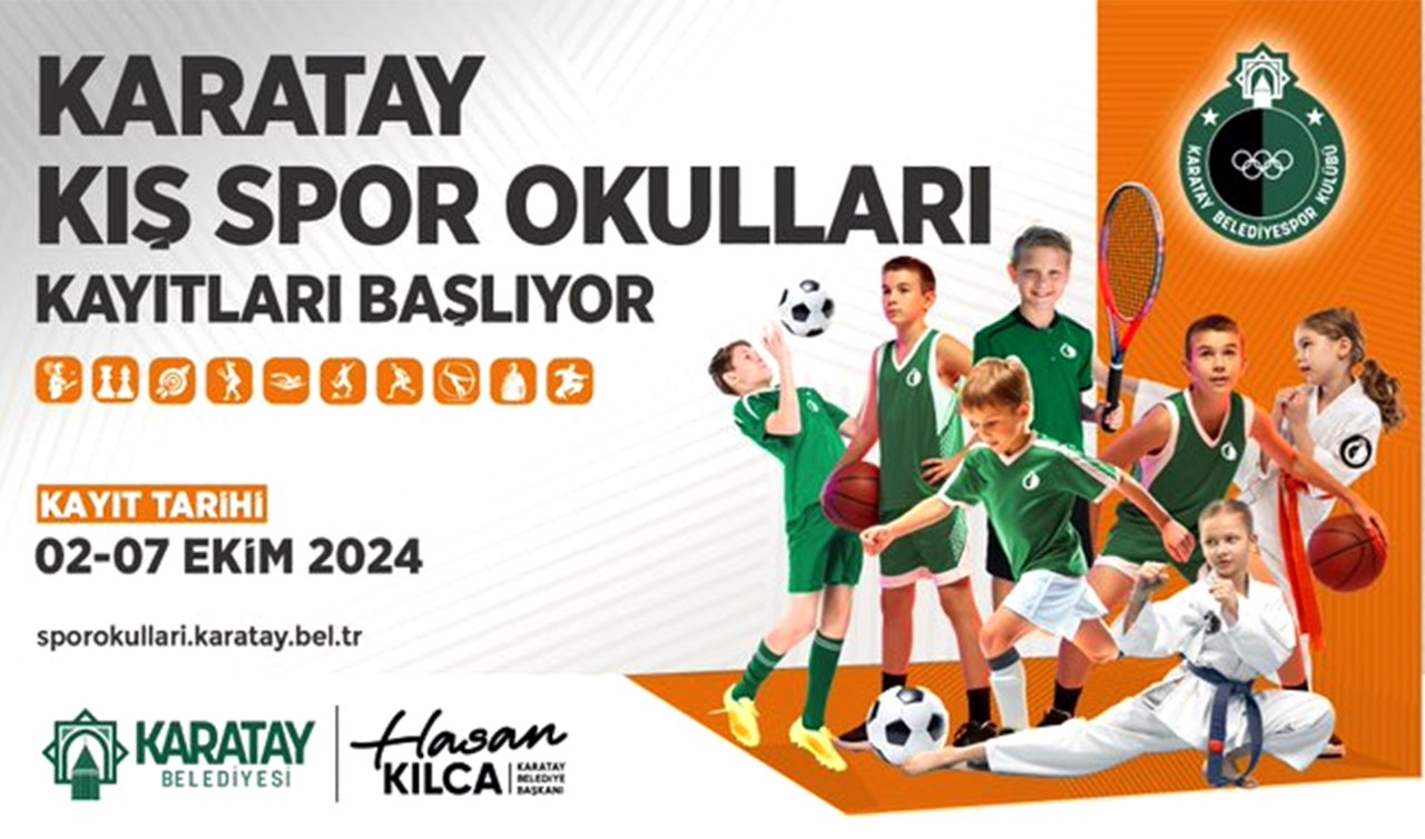 Konya’da kış spor okulları kayıtları başlıyor! 11 branşta eğitim verilecek