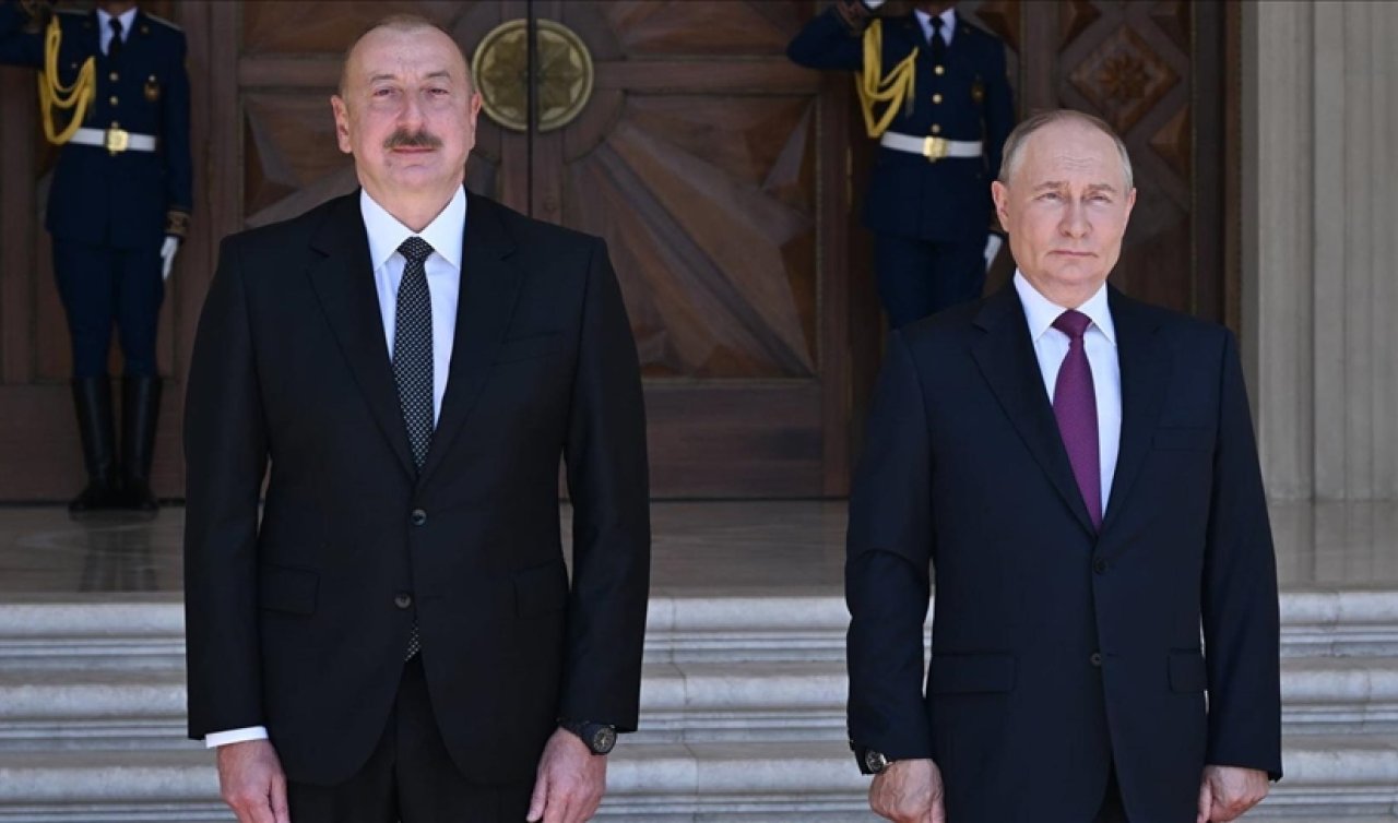  Rusya Devlet Başkanı Putin, Azerbaycan Cumhurbaşkanı Aliyev ile görüştü!