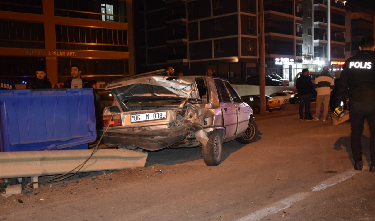 Konya’da feci kaza! Otomobil ile motorsiklet çarpıştı!