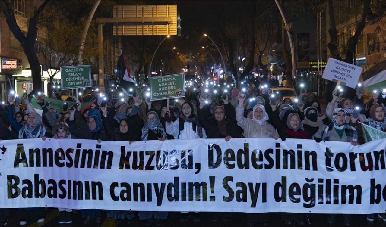 Ankara Gazze için sokaklara çıktı!