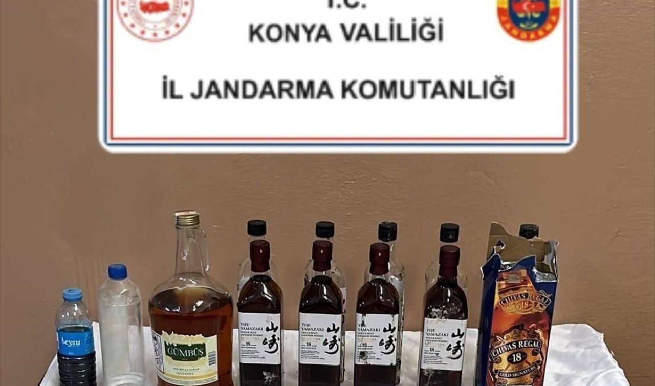  Konya’da kaçak alkol operasyonu!