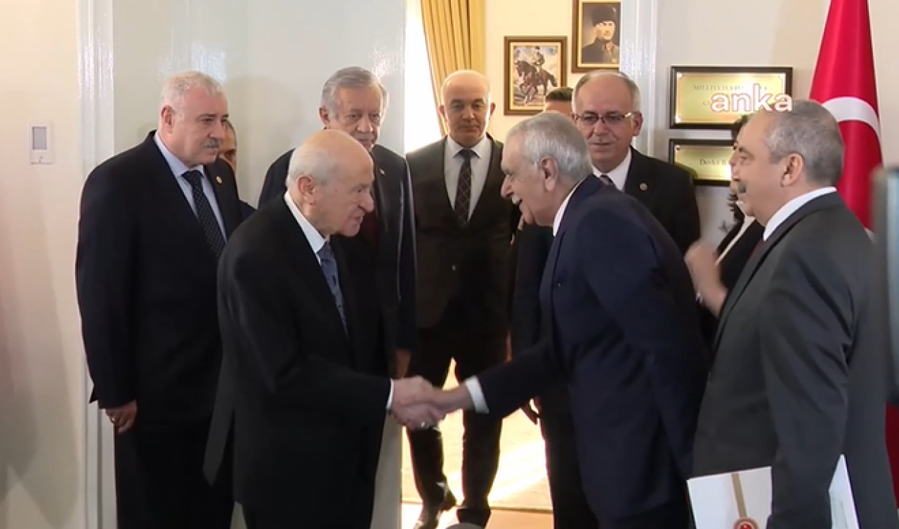 Devlet Bahçeli ile DEM Parti arasındaki görüşme başladı!