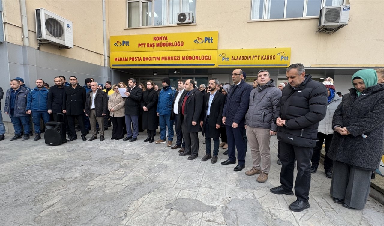  PTT çalışanlarının öldürülmesi, Konya’da protesto edildi