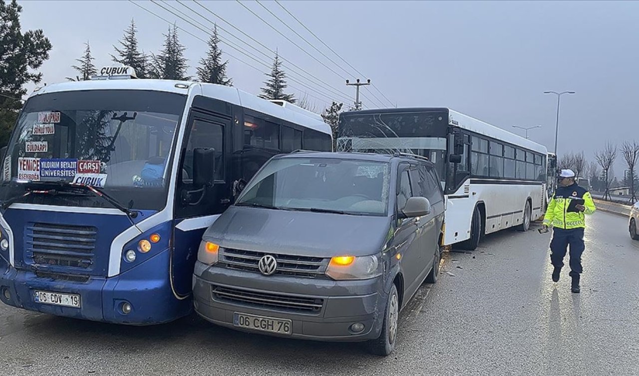  Ankara’da zincirleme kaza: 31 yaralı