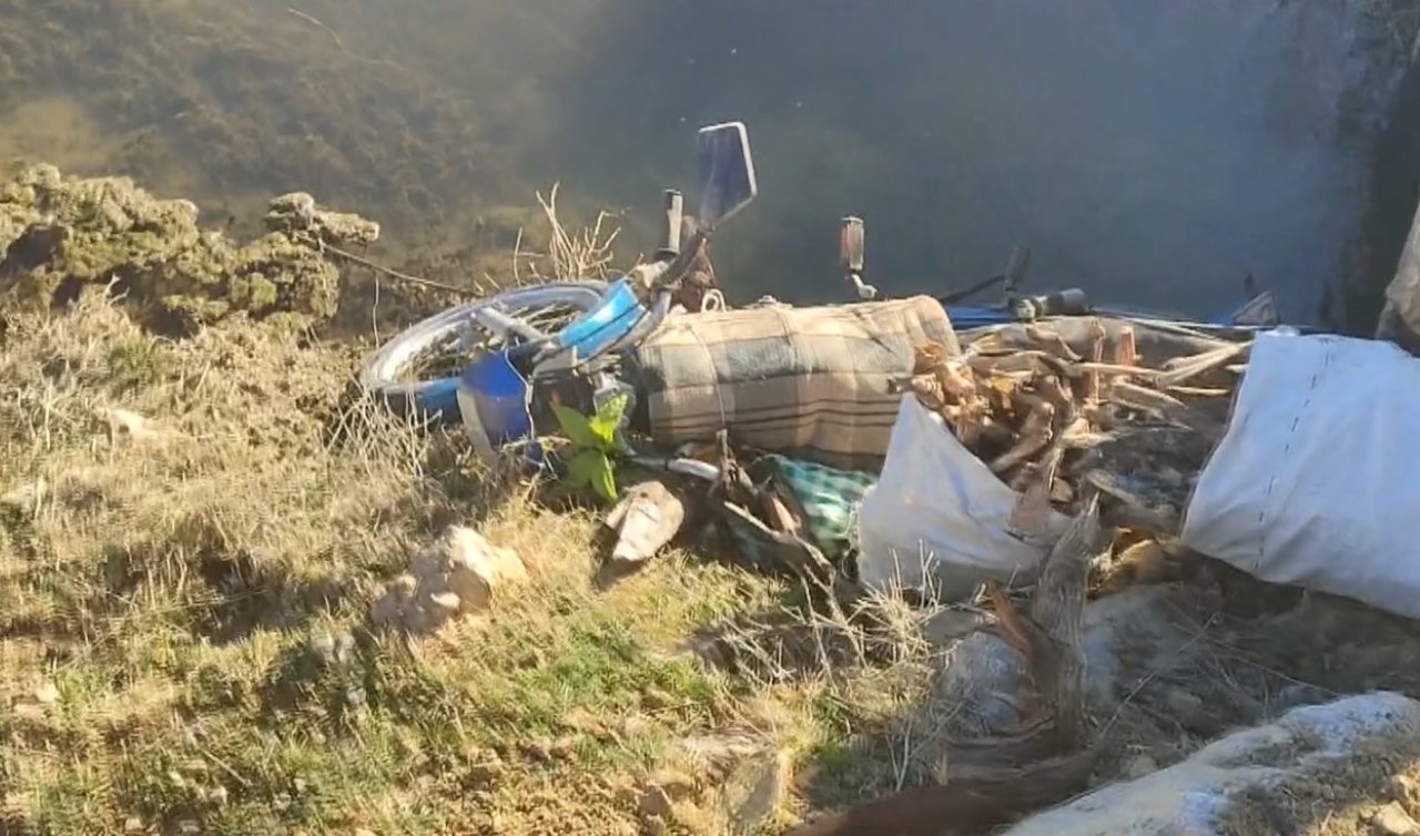 Konya’da motosiklet su kanalına düştü