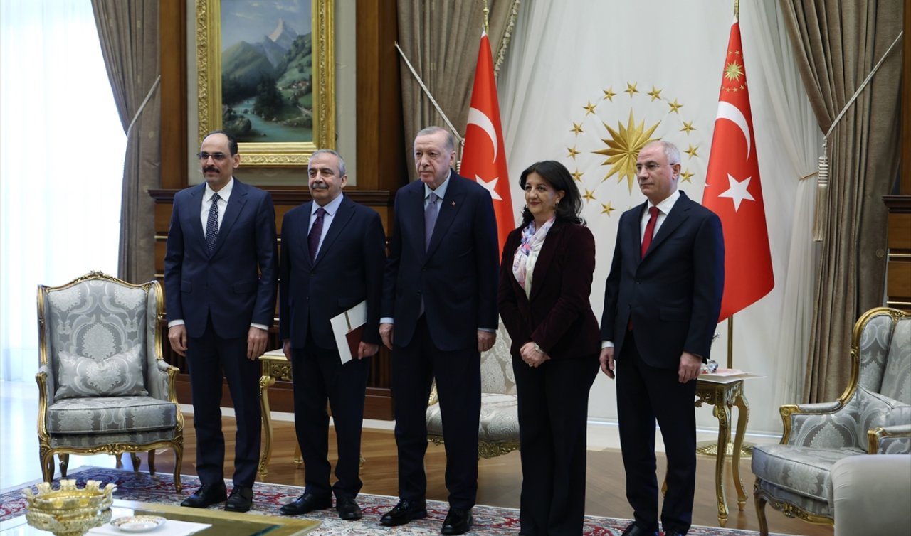 Beştepe’de tarihi görüşme: Cumhurbaşkanı Erdoğan ile DEM Parti Heyeti bir araya geldi