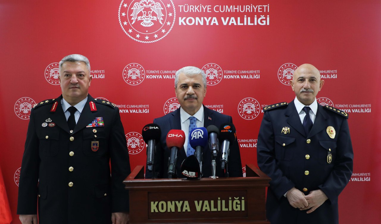Konya’da suç oranlarında dikkat çekici düşüş! Vali Akın açıkladı! 